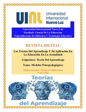 Revista Modelos Psicopedagógicos