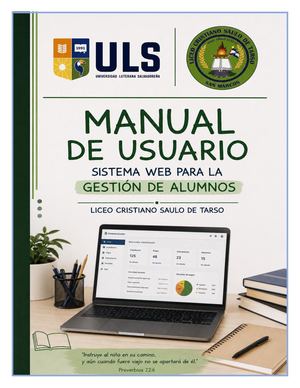 Manual De Usuario De Sistema Escolar Saulo De Tarso