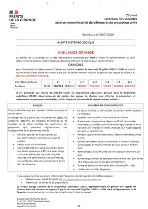2026 07 29 Pref 33 2026 07 28 Orange Canicule