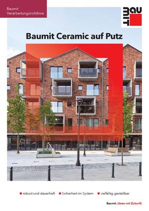 Baumit Verarbeitungsrichtlinie Ceramic auf Putz