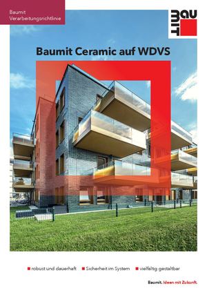 Baumit Verarbeitungsrichtlinie Ceramic auf WDVS