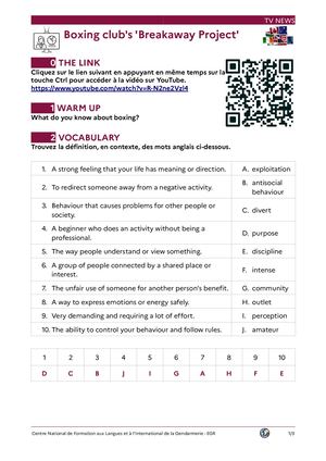 Answer Boxing Club Breakaway Point