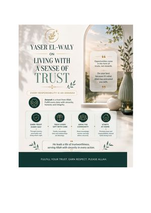Yaser El Waly On Living With A Sense Of Trust