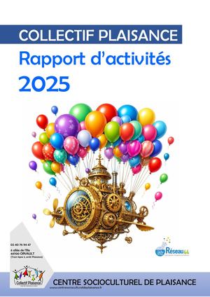 Rapport Actvites 2025 Collectif Plaisance