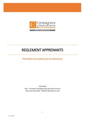 Règlement Intérieur Apprenants V03 29072026