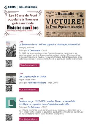 Sélection Front Populaire