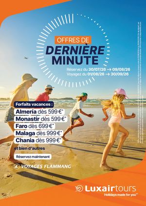 Last Minute Luxairtours Août 26