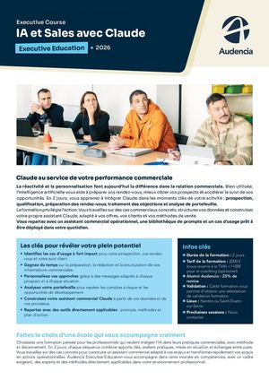 Fiche IA & Sales avec l'IA Claude