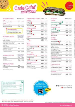 Carte Cafet Médecine 2026 27