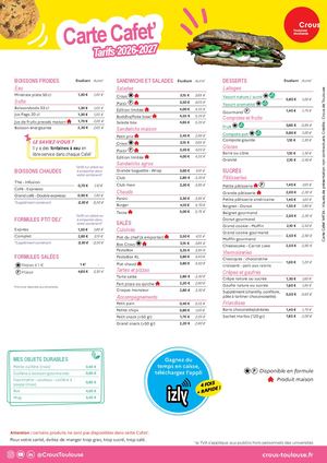 Carte Cafet MFJA 2026 27