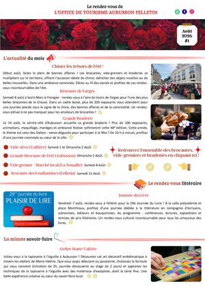 Newsletter Août 2026 #1