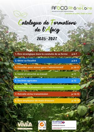 Catalogue Formations 2026-2027