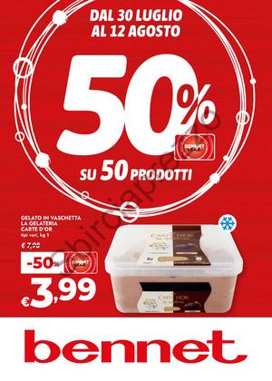 Volantino Bennet Dal 30 Luglio Al 12 Agosto 2026