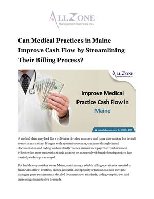 Can Medical Practices in Maine Improve Cash Flow by Streamlining Their Billing Process?