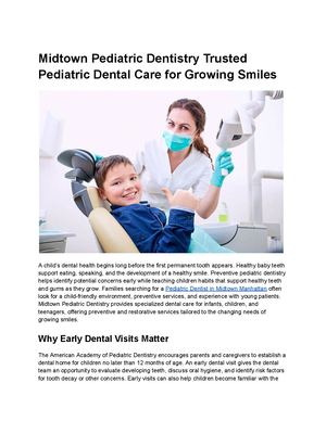 Midtown Pediatric Dentistry Trusted Pediatric Dental Care For Growing Smiles