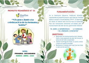 Proyecto Semana Santa Sede Huellas 2026