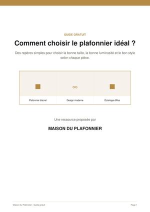 Guide Gratuit Choisir Plafonnier Maison Du Plafonnier?