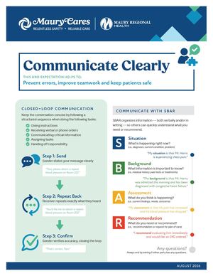HRO Job Aid | 8.5x11 | Communicate Clearly 1 of 2