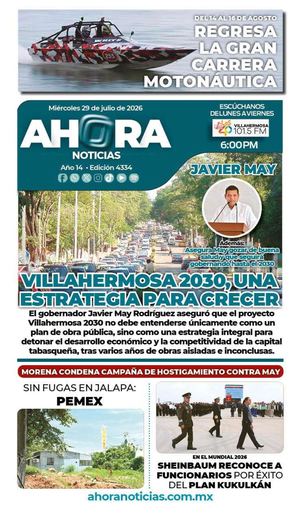 MIÉRCOLES 29 DE JULIO 2026