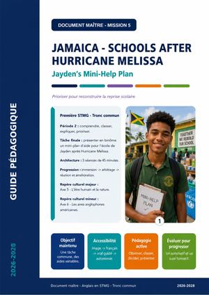 Document Maitre Mission 5 Jamaica Schools After Hurricane