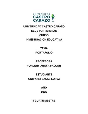 Portafolio Investigacion Educativa