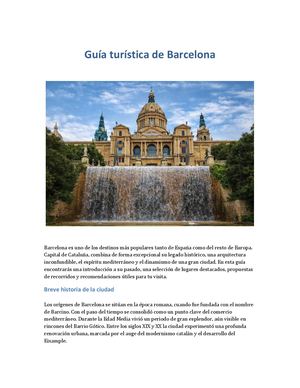 Guia Turistica De Barcelona