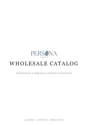 Persona Jewelry — Wholesale Catalog V