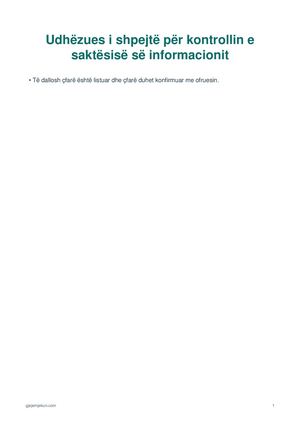 Udhëzues i shpejtë për saktësinë e informacionit