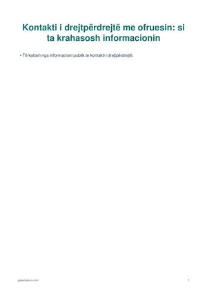 Kontakti i drejtpërdrejtë me ofruesin: si ta krahasoni informacionin
