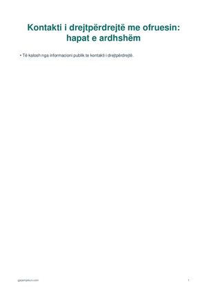 Kontakti i drejtpërdrejtë me ofruesin: hapat e ardhshëm