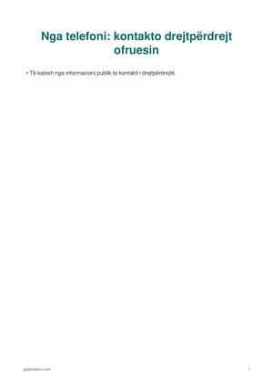 Nga telefoni: kontakto drejtpërdrejt ofruesin
