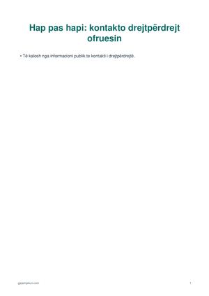 Hap pas hapi: kontakto drejtpërdrejt ofruesin
