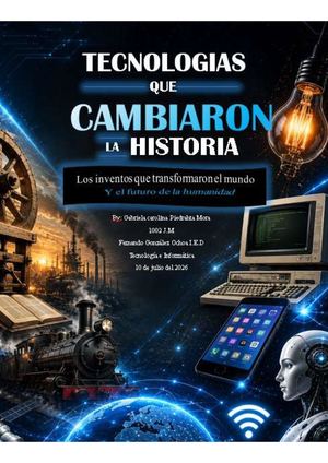 Revista: Tecnologías que cambiaron la historia