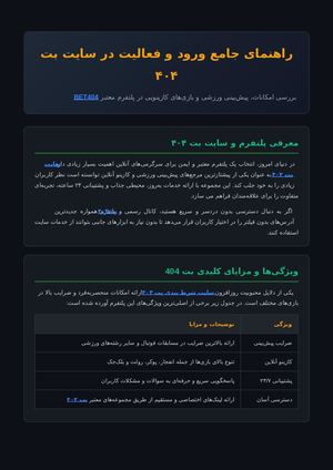 Online Sports And Gaming Guide 404