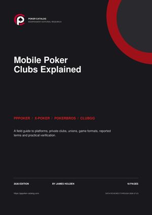 Mobile Poker Clubs Explained: PPPoker, X-Poker, PokerBros & ClubGG (2026)