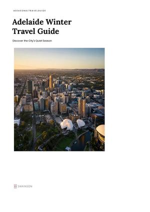 Adelaide Winter Travel Guide