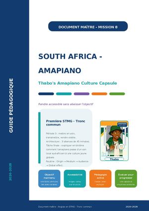 Document Maitre Mission 8 Amapiano Thabo