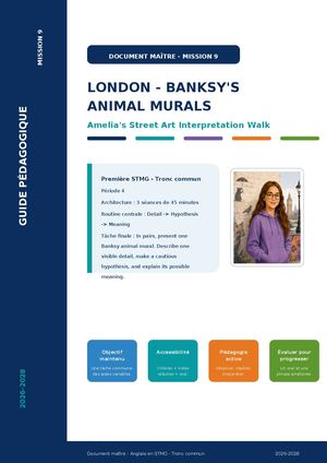 Document Maitre Mission 9 London Banksy Animal Murals