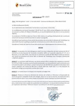 Fichier Décisions N°26 257 à 26 259
