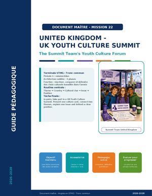 Document Maitre Mission 22 United Kingdom Youth Culture Summit
