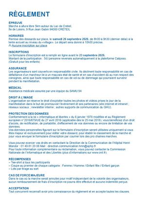 Règlement Calipsso 2026
