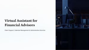 Virtual Assistant For Financial Advisors