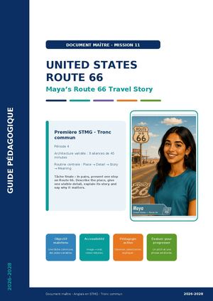 Document Maitre Mission 11 United States Route 66