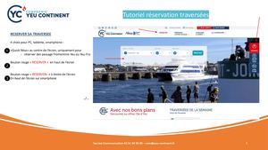 Tuto Réservation Code Promo YEU