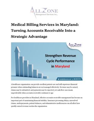 Medical Billing Services in Maryland: Turning Accounts Receivable Into a Strategic Advantage