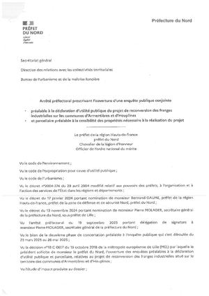 Avis d'enquête publique