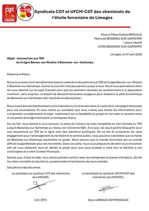 Réouverture Ligne Bessines