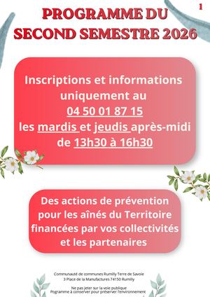 Programme 2ème Semestre 2026 Ok