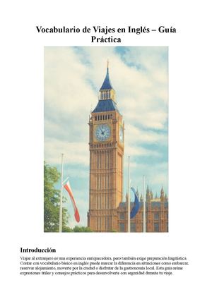 Vocabulario De Viajes En Ingles Guia Practica