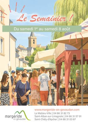 Semainier du 1er au 8 août 2026